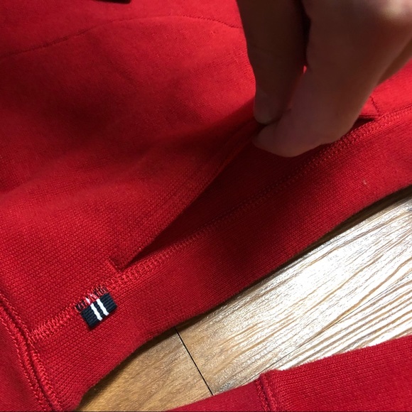 NEW Nautica Red Half Zip Sweater Sweatshirt - Picture 5 of 7